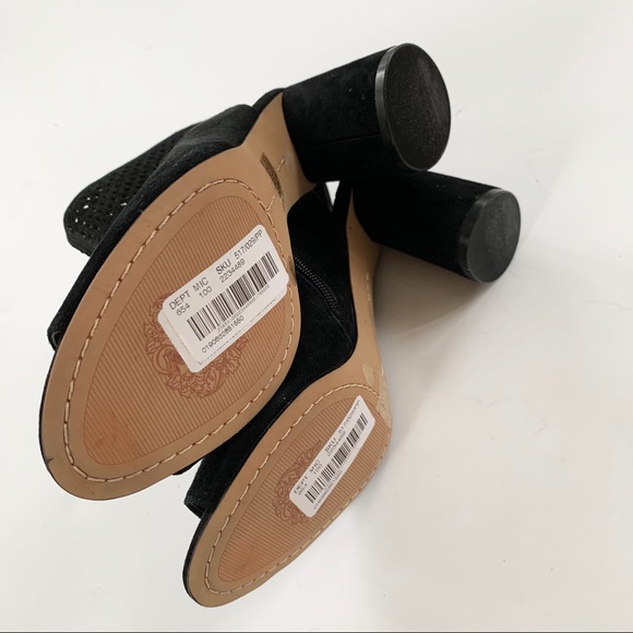 Vince Camuto Getty Laser Perforated Suede Bootie - Picture 8 of 11